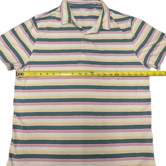 J.Crew Pastel Striped Polo | Men's XL - Picture 5 of 8